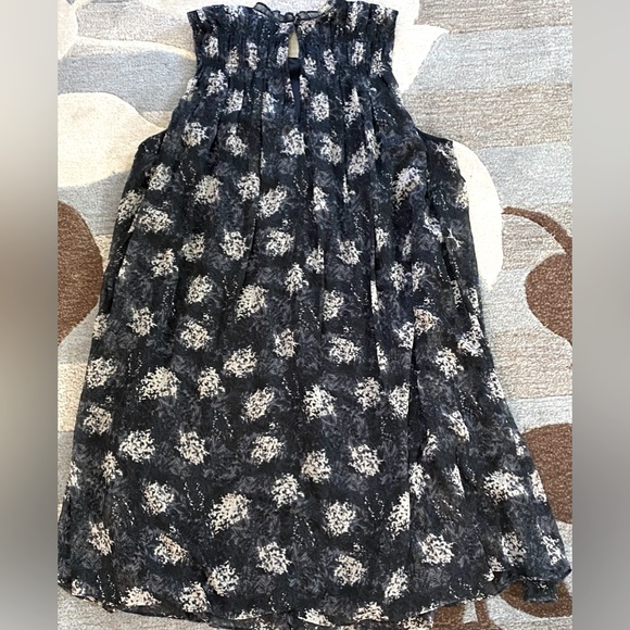 Joie Thelene Sleeveless Mini Dress in Baltic Print Chiffon - Picture 7 of 11